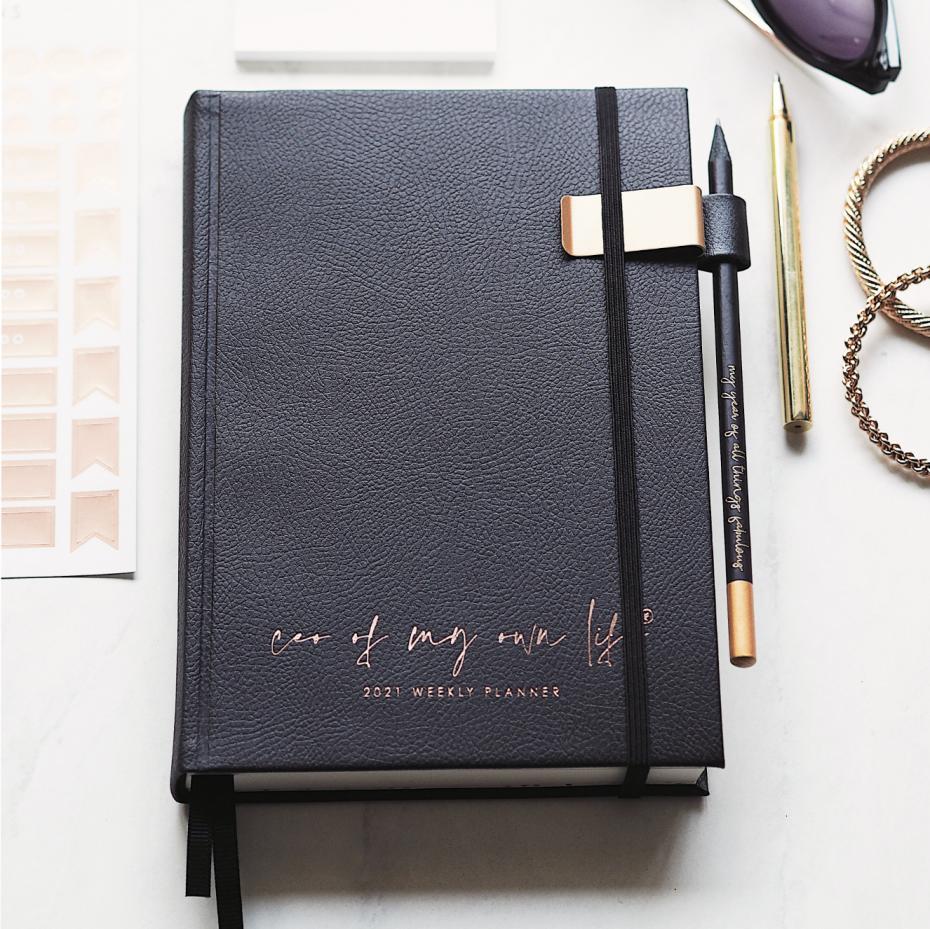 Ella Iconic | 2021 Weekly CEO of My Own Life® Planner | Limited Edition Black